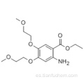 Etil 4,5-bis (2-metoxietoxi) -2-aminobenzoato CAS 179688-27-8